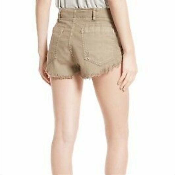 NWT Free People Cutoff Jean Shorts. Tan 4#012 - Picture 8 of 16